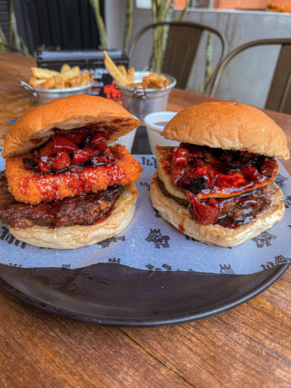 Cheeseberry Pork Burger